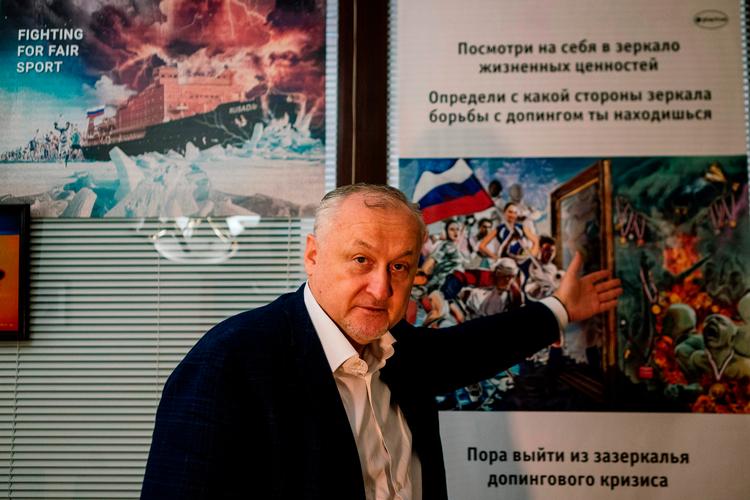 Ruslands antidopingchef Yuri Ganus ser gerne, der kommer nye ledere i de russiske sportsorganisationer, og han siger til det franske nyhedsbureau AFP, at han har præsident Vladimir Putins støtte.   Foto: Dimitar Dilkoff/Ritzau Scanpix