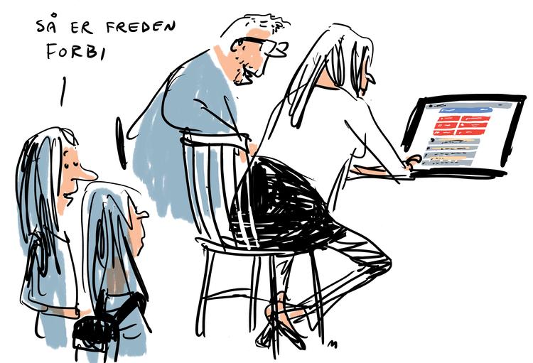 
 Aula   Foto: Mette Dreyer/Politiken-Tegning