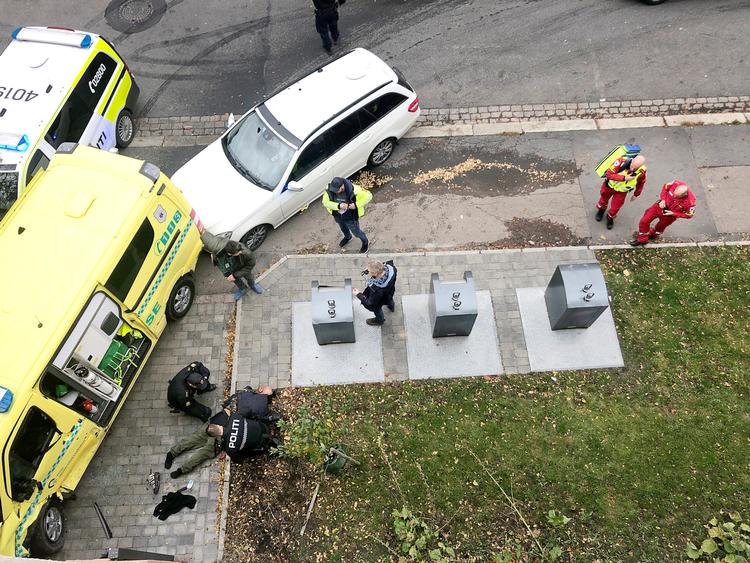 
  Her overmander betjente den mand, der forinden havde stjålet en ambulance og påkørt flere personer i Oslo. Foto: Ntb Scanpix/Ritzau Scanpix
