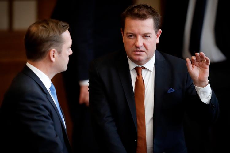 Radikale Venstres medieordfører,  Jens Rohde (th), under Folketingets åbningsdebat tidligere denne måned, Foto: Jens Dresling