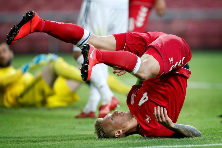  Simon Kjær har spillet flere minutte rpå landsholdet i dette efterår end han har på klubholdet.  Foto: Jens Dresling/POLFOTO