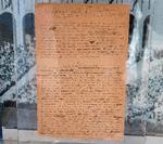 Det 14 sider lange manuskript blev skrevet af Coubertin som en tale, han holdt i 1892 i anledning af femårsjubilæet for den franske atletiksammenslutning. Foto: Mark Ralston/Ritzau Scanpix