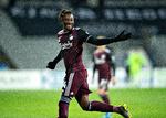 FC Københavns Dame N'Doye har scoret til 1-0 mod AGF  på Ceres Park i Aarhus mandag aften og lever dermed op til sit ry som klubbens vigtigste angriber.   Foto: Henning Bagger/Ritzau Scanpix