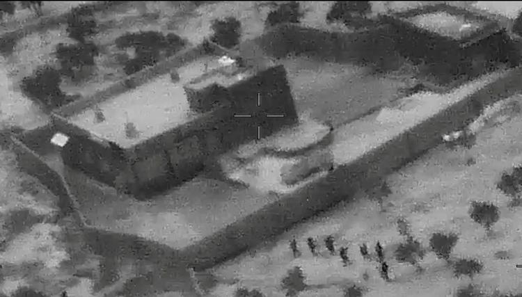 Det amerikanske militær har offentliggjort optagelser fra angrebet, som dræbte IS-lederen Abu Bakr al-Baghdadi.  Foto: Department Of Defense/Ritzau Scanpix