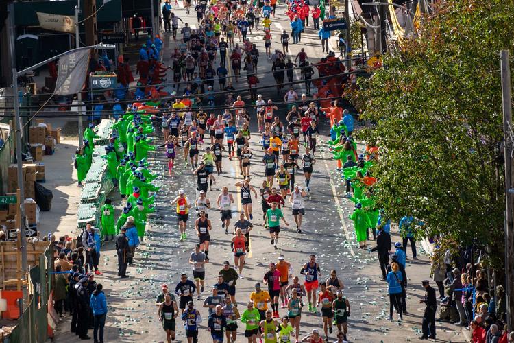 Tusinder deltog i søndagens New York Marathon Foto: David Dee Delgado/Ritzau Scanpix