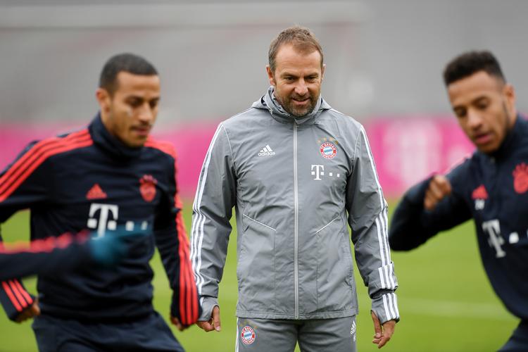 'Hansi' Flick var i otte år assisterende landstræner under Joachim Löw, og nu skal han forsøge at få Bayern München tilbage på ret kurs efter fyringen af Niko Kovac. Nogen permanent løsning er han dog næppe.
   Foto: Andreas Gebert/Ritzau Scanpix