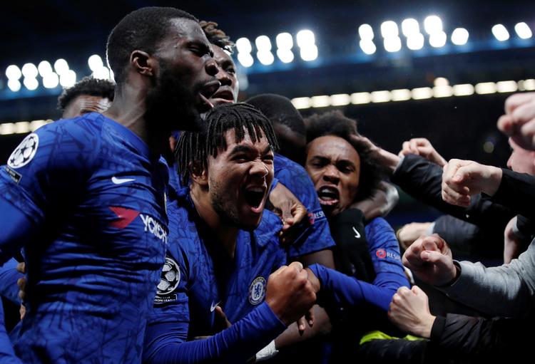 Reece James kom ind fra bænken og udlignede til 4-4 for Chelsea.  Foto: David Klein/Ritzau Scanpix