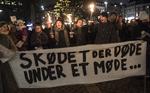 Det udløste store protester, da Blackstonei  december 2018 indgik en aftale med Frederiksberg Boligfond om at købe af blandt andet ejendommene i Den Sønderjyske By - et køb der dog blev annulleret.  Foto: Mogens Flindt