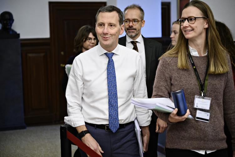 Justitsminister Nick Hækkerup (S) ankommer til samrådet, da han er kaldt i samråd om Facebook. Foto: Philip Davali/Ritzau Scanpix