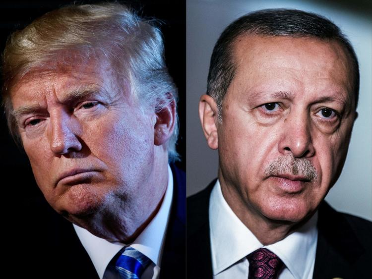 Ifølge Reuters' kilde i den tyrkiske regering har Trump og Erdogan et godt forhold Foto: Brendan Smialowski, Gianluigi Gu/Ritzau Scanpix