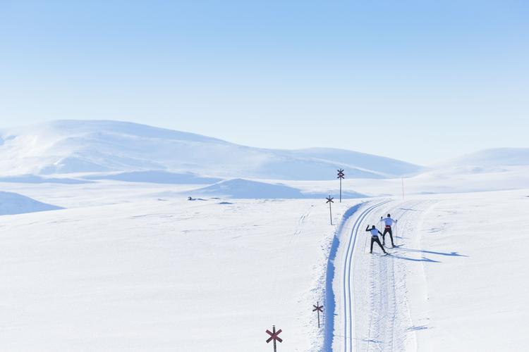 Ramundberget er en del af Nordic Ski i Funäsfjällen, som er et enormt sporsystem, der blandt andet går igennem både skov og fjeld. Foto: Jocke Lagercrantz