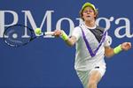Selv om 18-årige Jannik Sinner blot har fået et wildcard til Next Gen-finalestævnet i Milano, er han på imponerende vis fremme i semifinalen.   Foto: Geoff Burke/Ritzau Scanpix