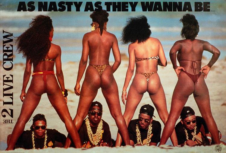 Coveret på 2 Live Crews 'As Nasty As The Wanna be'', der blev forbudt i USA.
   Foto: Anonymous/Ritzau Scanpix