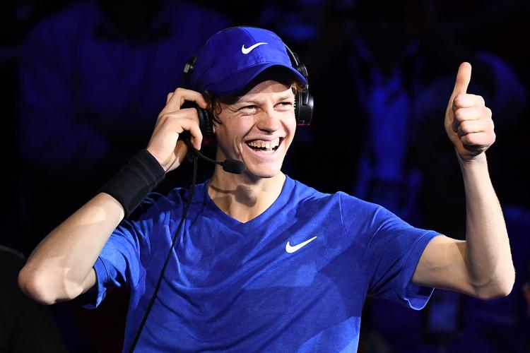 Den 18-årige italiener Jannik Sinner har fået et eventyragtigt gennembrud sidst på sæsonen, og han har potentiale til noget stort på ATP Tour de kommende år.
   Foto: Marco Bertorello/Ritzau Scanpix