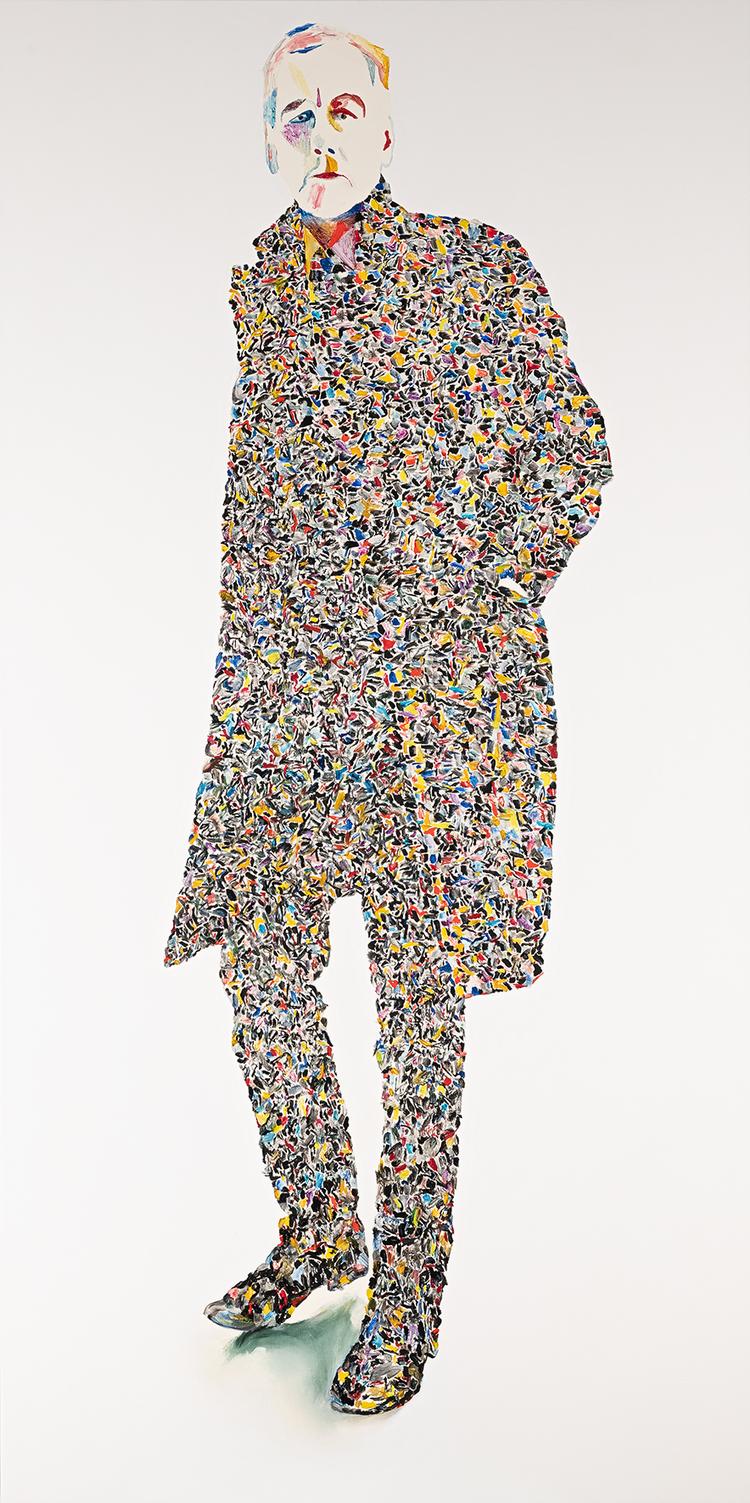 Portrættet af Robert Forster af kunstneren What, som netop har modtaget den australske Doug Moran-pris.  Foto: What