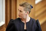 Mette Frederiksen fotograferet ved dagens spørgetime i Folketinget.  Foto: Jens Dresling/POLFOTO