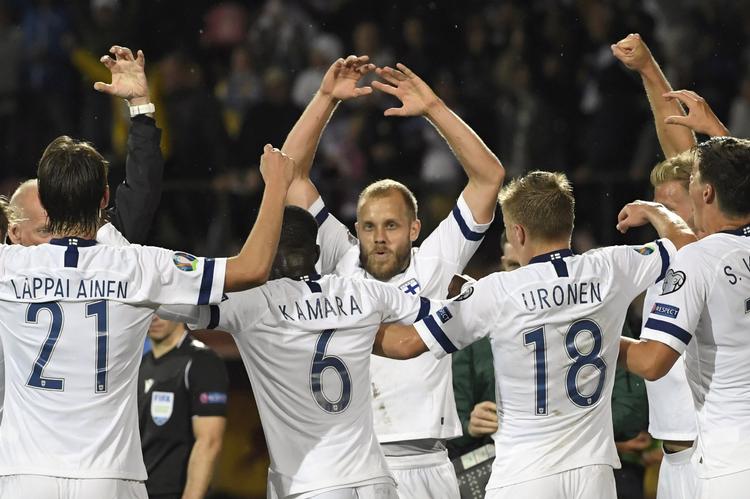 Teemu Pukki, der gennem fire sæsoner scorede stribevis af mål for Brøndby, er med 7 pletskud finsk topscorer i EM-kvalifikation.  Foto: Lehtikuva/Ritzau Scanpix