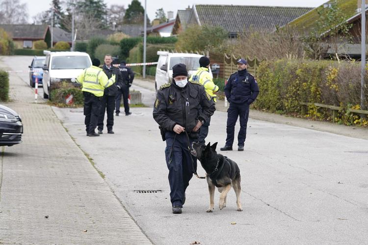 Politiet undersøger her spor efter drabet i Kundby. Foto: Martin Sylvest/Ritzau Scanpix