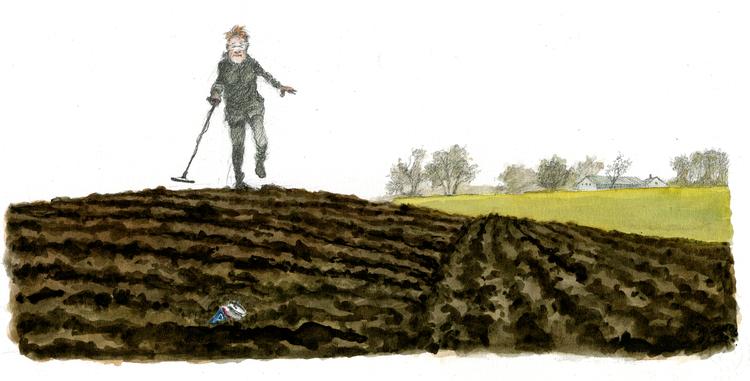 Metaldetektorer er nærmest blevet folkeeje, og antallet af fund er mangedoblet over de seneste år.    Foto: Roald Als/POLITIKEN