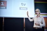 Fra næste år lukker DR programmer og kanaler som følge af besparelser i det seneste medieforlig. Her ses DR's generaldirektør, Maria Rørbye Rønn, da hun præsenterede spareplanen i 2018. Foto: Tariq Mikkel Khan/POLFOTO