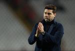 
United-fans ser for sig, at Mauricio Pochettino kan blive manager med Ole Gunnar Solskjær som sportschef.
   Foto: Marko Djurica/Ritzau Scanpix