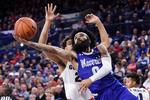 Universitetssport har en helt anden status i USA end i Danmark. NCAA-slutspillet i basketball er en af de største begivenheder i landet.
 Foto: James Snook/Ritzau Scanpix
