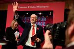 
  Jeremy Corbyn på Birmingham City University, hvor han fremlagde Labours bud på fremtidens politik,  inden det nationale valg 12. december.  Foto: Oli Scarff/Ritzau Scanpix