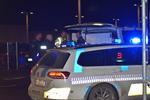 Tirsdag aften lykkedes det en indsat at slippe fri fra Slagelse Sygehus, da han i en dramatisk befrielsesaktion blev befriet af flere personer. To personer er anholdt, men ikke den 24-årige mand, der har en ledende rolle i banden NNV fra Nørrebro i København. Foto: /Ritzau Scanpix
