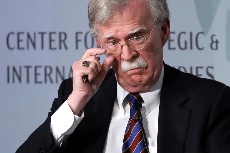 Trump tidligere nationale sikkerhedsrådgiver John R. Bolton er aktiv på Twitter igen, men han siger ikke noget om sin rolle i Ukraine-sagen.  Foto: Jonathan Ernst/Ritzau Scanpix