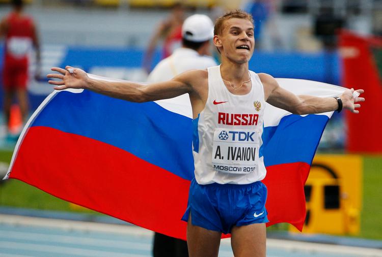 Kapgængeren Alexander Ivanov er med i den lange række af russiske atleter, der er blevet suspenderet efter positive dopingprøver.   Foto: Alexander Zemlianichenko/Ritzau Scanpix