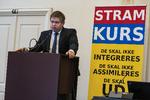 Partileder Rasmus Paludan holder rigskongres i Landstingssalen på Christiansborg lørdag den 23. november 2019. Der skal vælges 12 medlemmer til rigsledelsen. Partiet kom ikke i Folketinget ved valget 5. juni. Foto: Martin Sylvest/Ritzau Scanpix