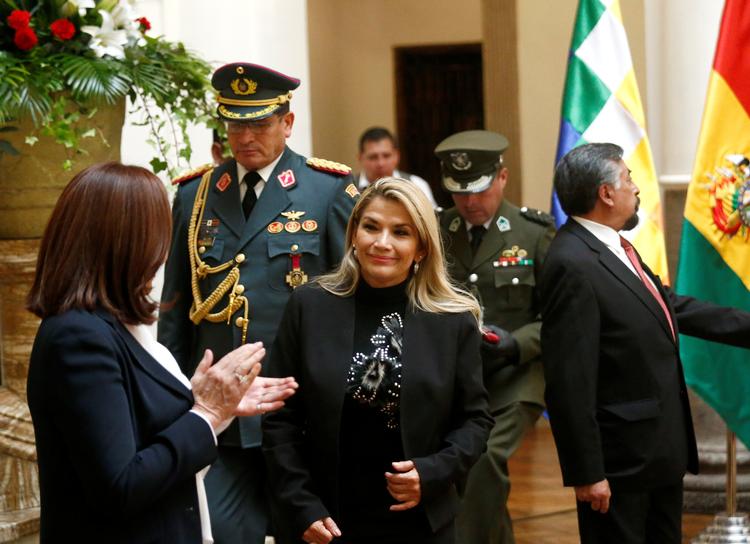 Bolivias midlertidige præsident, Jeanine Añez. Foto: David Mercado/Ritzau Scanpix