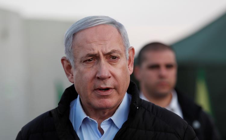 I sidste uge meddelte Israels rigsadvokat, at der indledes en retssag mod premierminister Netanyahu. Foto: Pool/Ritzau Scanpix