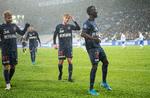 Awer Mabil efter sin scoring til 2-0.
   Foto: Claus Fisker/Ritzau Scanpix