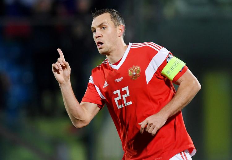  Artem Dzyuba scorede 9 gange i EM-kvalifikationen for Rusland.  Foto: Jennifer Lorenzini/Ritzau Scanpix