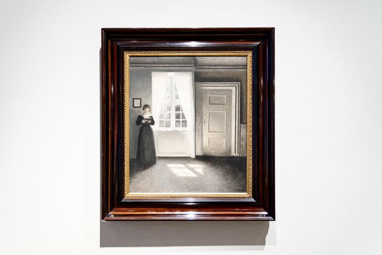 Maleriet 'Interiør fra Strandgade 30' af Vilhelm Hammershøi. Foto: Ida Guldbæk Arentsen/Ritzau Scanpix