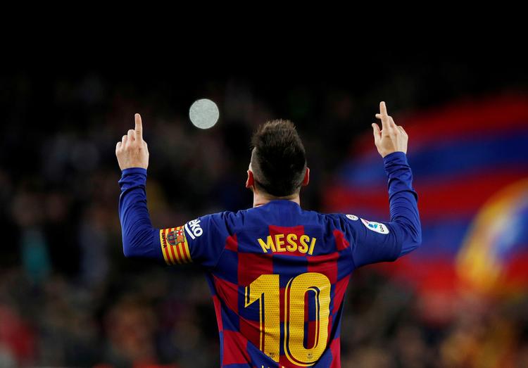Barcelonas stjernespiller Lionel Messi kan man fremover følge på TV 2-kanaler.  Foto: Albert Gea/Ritzau Scanpix
