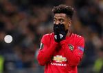 Flere Manchester United-spillere var flove efter nederlaget, her Angel Gomez, men det engelske storhold er alligevel videre i Europa League.
   Foto: Valentyn Ogirenko/Ritzau Scanpix