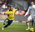 Brøndbys Hany Mukhtar Brøndby og FCK'eren Andreas Bjelland mødes igen i Parken til den tidlige storkamp (kl. 11.45) søndag i superligaens 18. runde.
   Foto: Lars Poulsen/POLFOTO