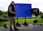 TV 2's meteorolog Peter Tanev er en mester til at sige 'øh', og det har smittet af på hans vejrværtkollega Jens Ringgaard, mener Marianne Rathje. 
   Foto: Toke Hage/POLFOTO