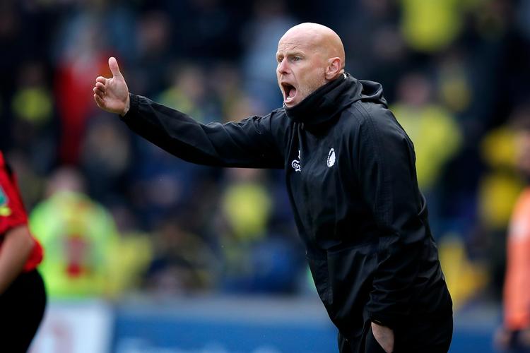 Kampe mod Brøndby - som her i oktober - kan tænde en voldsom gnist i træner Ståle Solbakken og andre med stort FCK-hjerte. Foto: Jens Dresling/POLFOTO