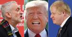 Boris Johnson og de konservative i Storbritannien beder til, at Donald Trump holder fingrene fra den britiske valgkamp, så den bliver en duel med Jeremy Corbyn. Foto: Ben Stansall, Mandel Ngan, Andy/Ritzau Scanpix