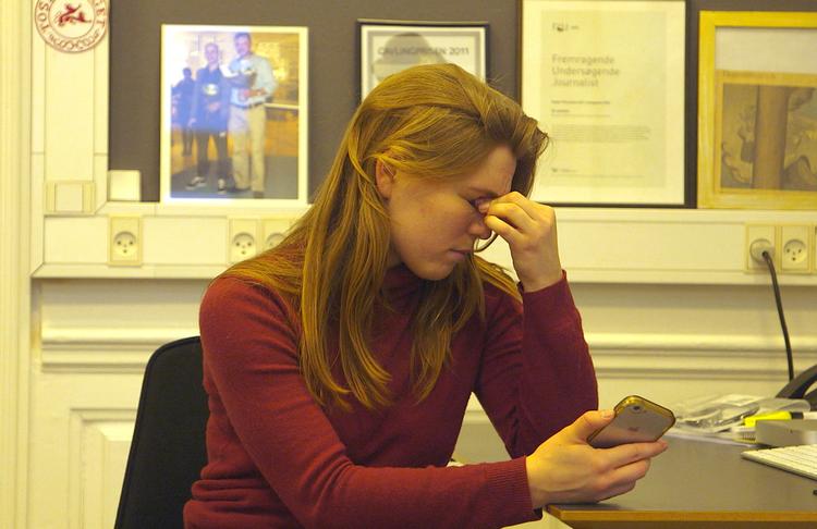 Informations praktikant Andrea Dragsdahl fik ufortjent ørerne gevaldigt i de sociale mediers hadefulde kværn, fordi hun afdækkede mobning i cyberspace.  Foto: DR