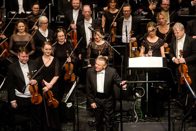 Dirigent Mariss Jansons fotograferet, da han sidste år modtog Léonie Sonnings Musikpris 2018 i Operaen. Foto: Andreas Haubjerg/POLFOTO