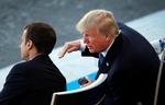 Den franske præsident, Emmanuel Macron ses her medUSA's præsident, Donald Trump.  