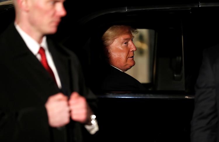 Donald Trump deltager i Nato-topmødet i London, hvor han tilsyneladende har vakt moro blandt andre statsledere. Foto: Pool/Ritzau Scanpix