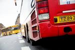De almindelige busser bliver i et forsøg erstattet med selvkørende busser i Aalborg, hvor man i første omgang tester tre af slagsen. Foto: Thomas Borberg/POLFOTO