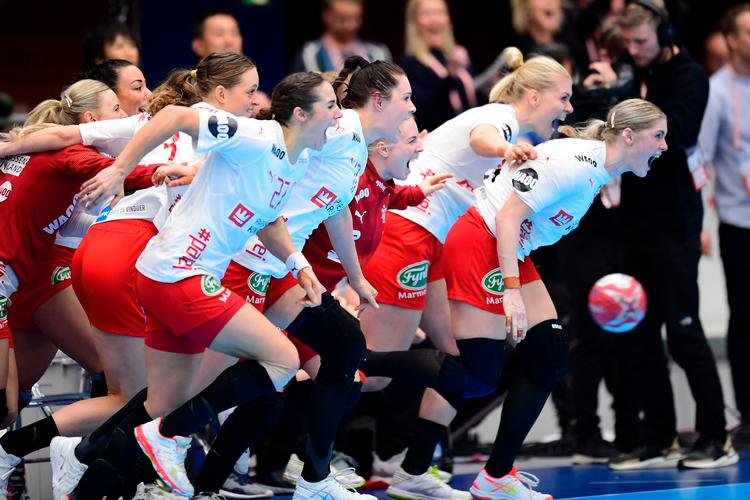 
  Da slutfløjtet lød efter det nervepirrende drama mod Frankrig var glæden enorm i den danske lejr. Foto: Bo Amstrup/Ritzau Scanpix