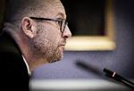 Fungerende kulturminister Rasmus Prehn (S) præsenterede under et samråd onsdag muligheden for en ny frit lejde-ordning i sagen om de stjålne 'nazipapirer'. Foto: Liselotte Sabroe/Ritzau Scanpix