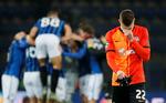 Uafgjort havde sendt Shakhtar Donetsk videre, men Atalanta scorede tre gange i anden halvleg og blev dermed det andet hold nogen sinde, der avancerer fra gruppespillet efter at have tabt de første tre kampe. Det samme præsterede Newcastle i 2002.
   Foto: Gleb Garanich/Ritzau Scanpix